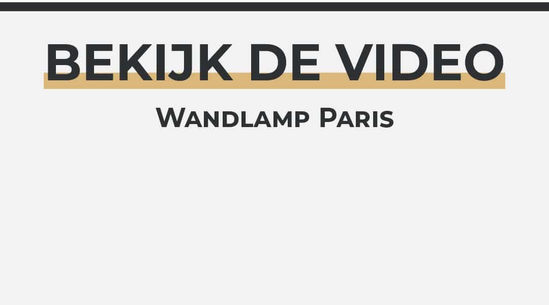 BandiO Oplaadbare Wandlamp Paris
